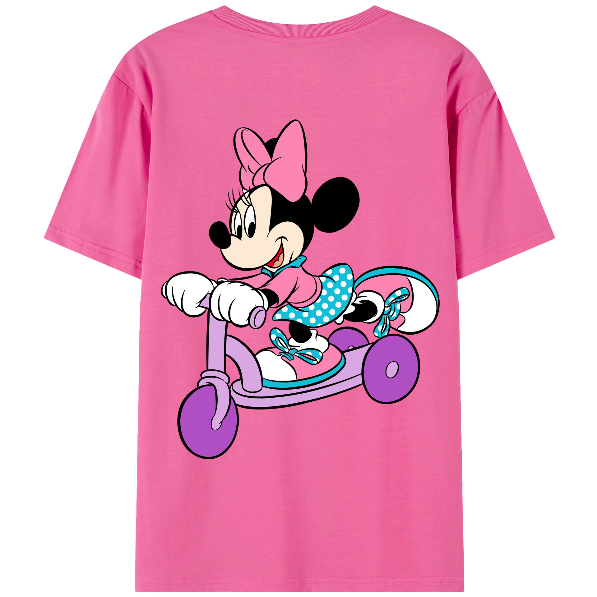 （画像用） ミッキーマウス Mickey Mouse レディース半袖Tシャツ(バックプリント)